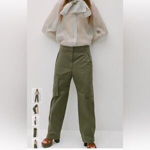 Zara Wide Leg Cargo Pants